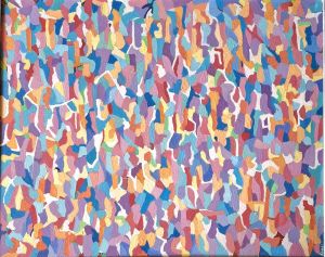 Josip Rubes, Abstract artwork, 2020., oil on canvas, 89x100 cm